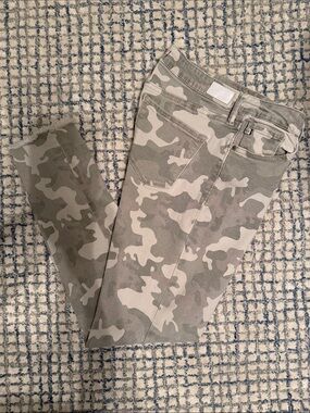 Dear John Light Gray Camo Skinny Jeans
